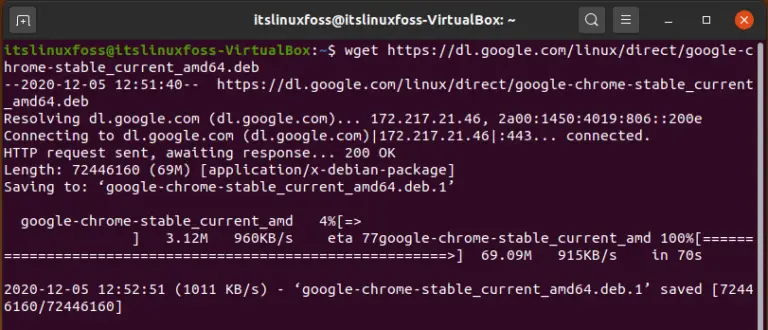 install chrome ubuntu terminal