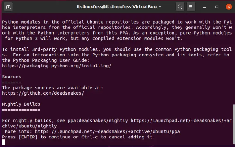 install python 3.9 ubuntu