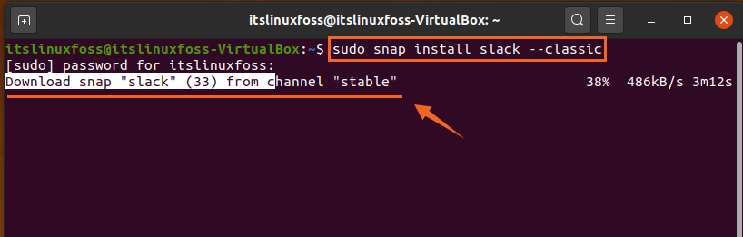 install slack ubuntu 20.04 terminal