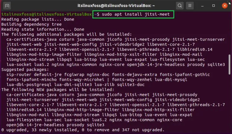 jitsi install ubuntu 20.04