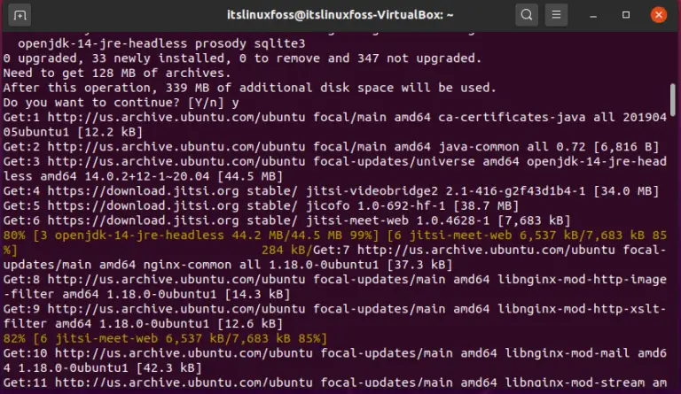 install jitsi ubuntu 20.04