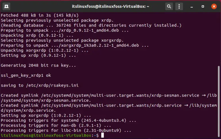how to get remote desktop for ubuntu server vpsserver.com