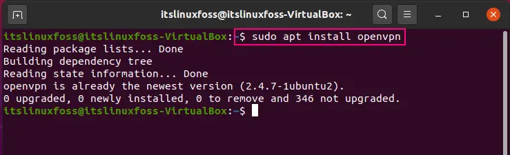 ubuntu openvpn client