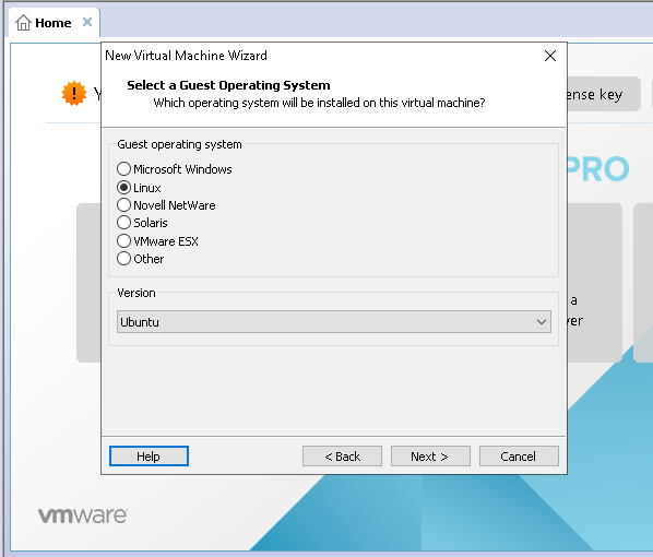 vmware workstation player linux install