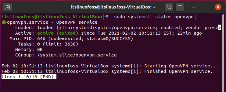 check ethernet status on ubuntu via terminal