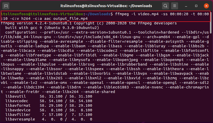 ffmpeg filters linux