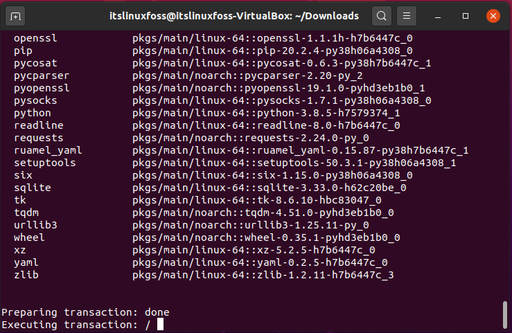 miniconda postgresql install