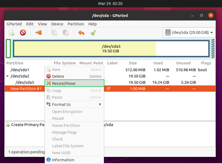 Не запускается gparted в ubuntu