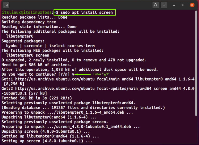 how-to-use-screen-command-in-linux-its-linux-foss