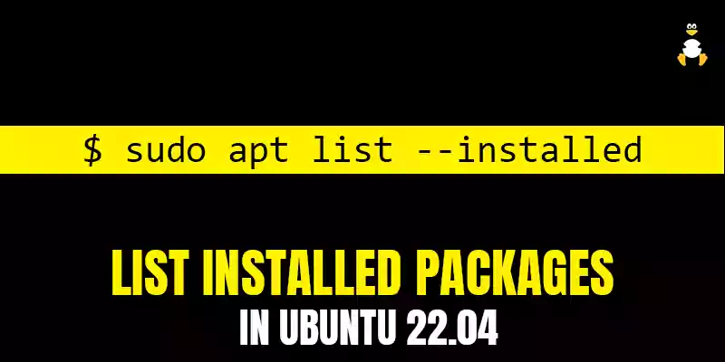 How to List Installed Packages in Ubuntu 22.04