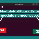How to fix ModuleNotFoundError: No module named 'psycopg2'