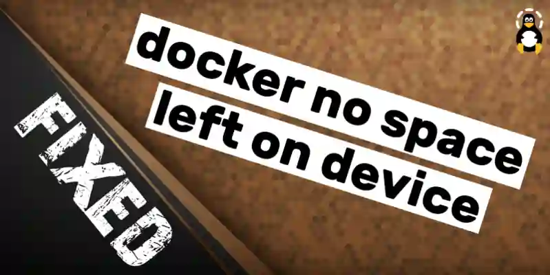 How to fix docker no space left on device error