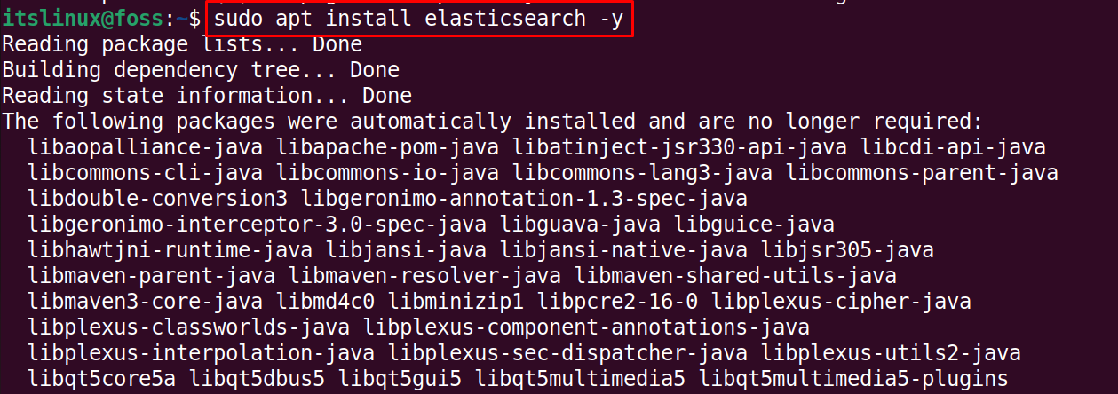 Как запустить elasticsearch ubuntu