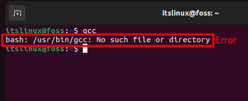 How To Fix The Error Gcc No Such File Or Directory Its Linux Foss