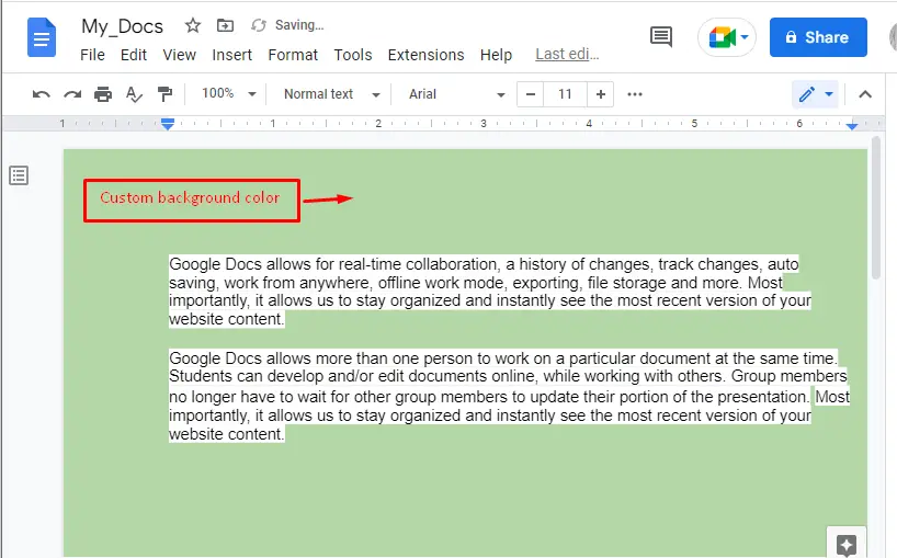How to Change the Background Color in Google Docs? – Its Linux FOSS