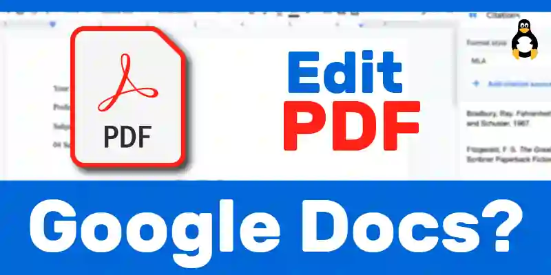 How to Edit a PDF in Google Docs?