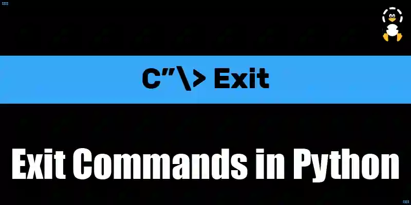 Exit Commands in Python