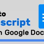 How to Subscript in Google Docs