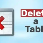 How to delete a table in Google Docs
