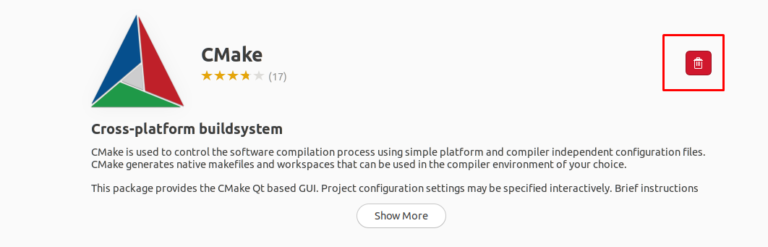 Как удалить cmake ubuntu