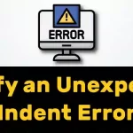 Rectify an Unexpected Indent Error