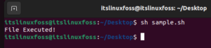 how to run .sh file in linux command