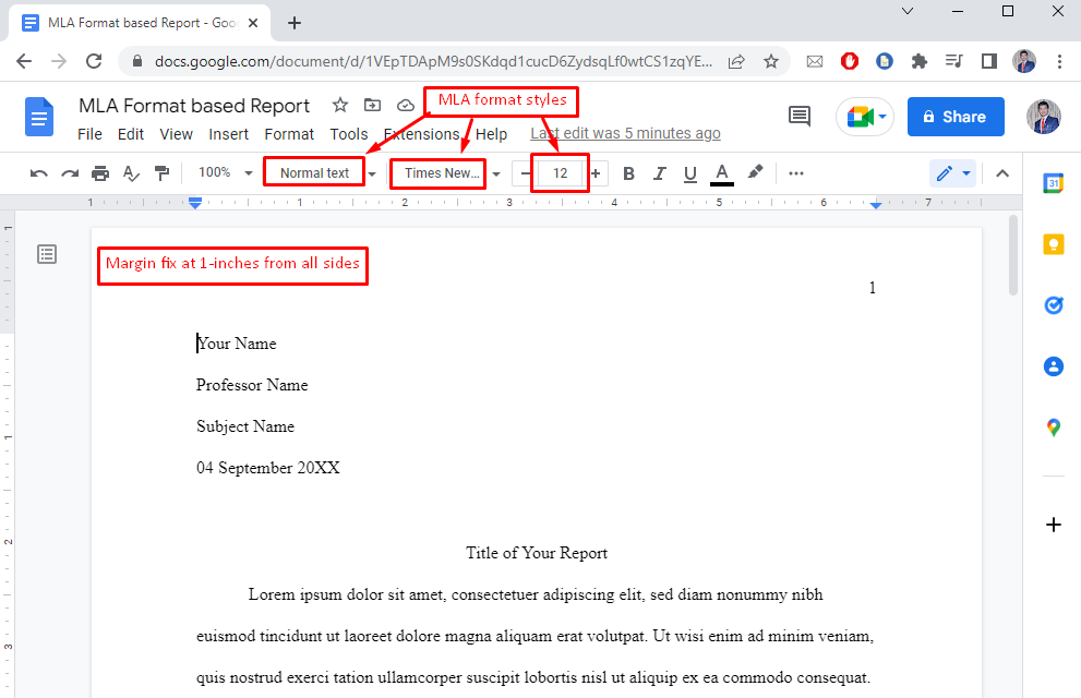 How To Put A Link In Mla Format On Google Docs