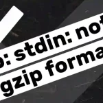 gzip stdin not in gzip format