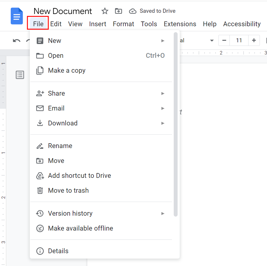 Change Page Size Google Docs