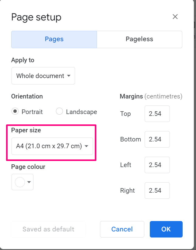 How To Change Page Size In Google Docs Its Linux FOSS