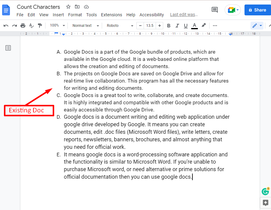 How To Count Characters In Google Docs Its Linux FOSS