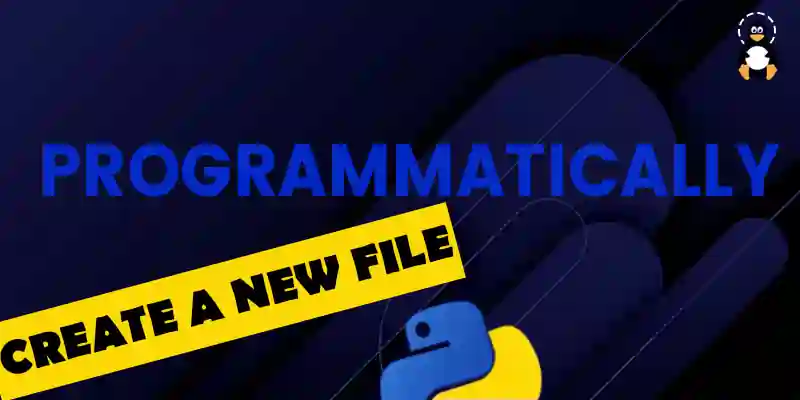Create a New File Programmatically