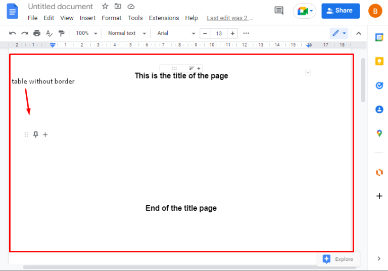 How To Put A Title In Google Sheets