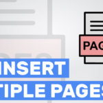 How do you insert multiple pages in Google Docs