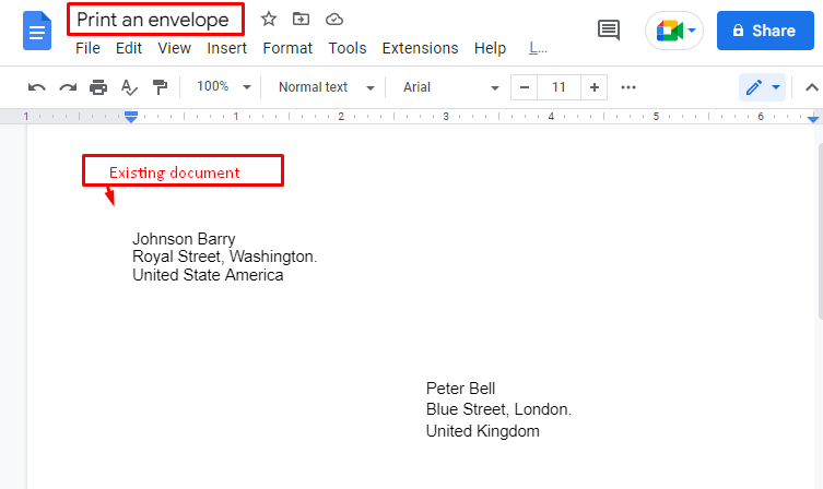 How to Create and Print an Envelope in Google Docs? – Its Linux FOSS