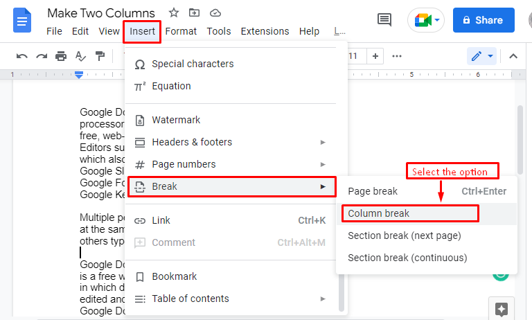 how-to-make-two-columns-in-google-docs-youtube