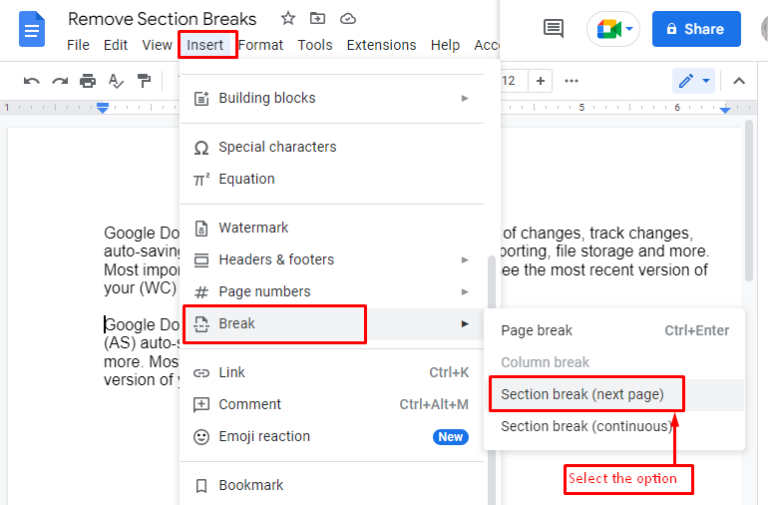 how-to-remove-section-breaks-in-google-docs-its-linux-foss