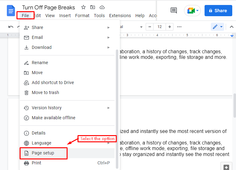 How To Turn Off Page Breaks In Google Docs Its Linux FOSS