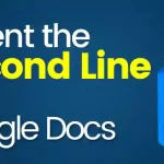 How to indent the 2nd Line in google docs