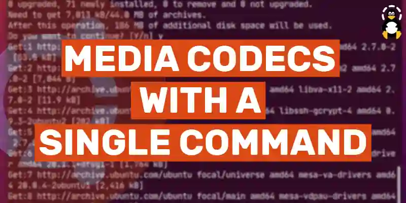 Install All Media Codecs in Ubuntu With a Single Command