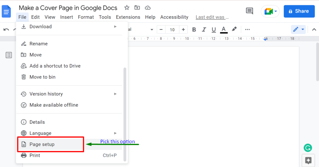 how-do-you-insert-a-cover-page-on-google-docs