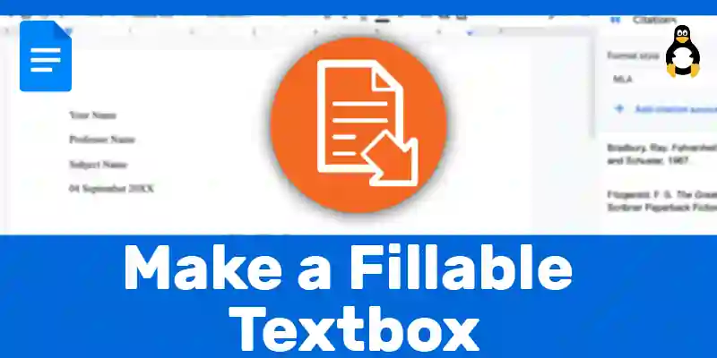 How to Make a Fillable Textbox in Google Docs