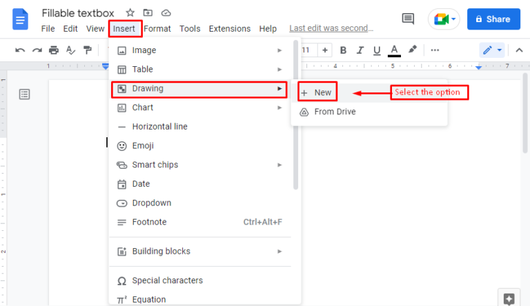 How To Make A Fillable Text Box In Google Docs