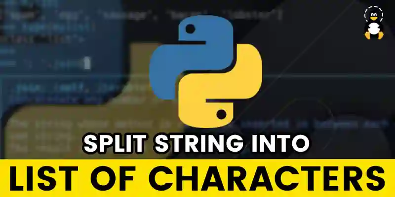 split string in list of characters python