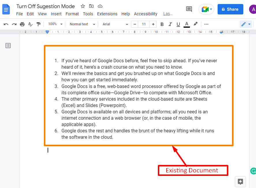 How To Turn Off Comment Mode In Google Docs