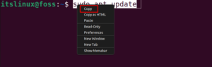 cara copy paste text di terminal linux