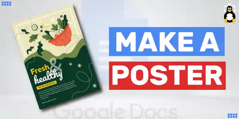 how to make a poster on google docs