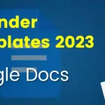 2023 Google Docs Calendar Templates