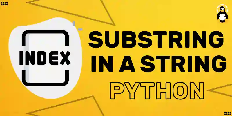 Find the index of first occurrence of substring in a String Python