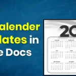 Free Calender Templates in Google Docs